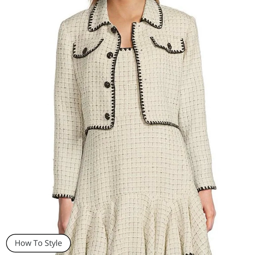 Antonio Melani Tweed Dress Jacket Suit